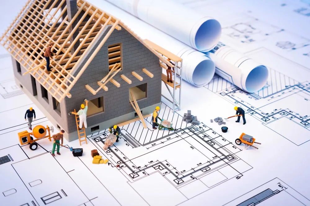 illustration chantier maison